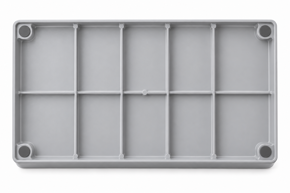 DRAPI 7-Compartment Plastic Cutlery Organizer Tray for Kitchen Storage