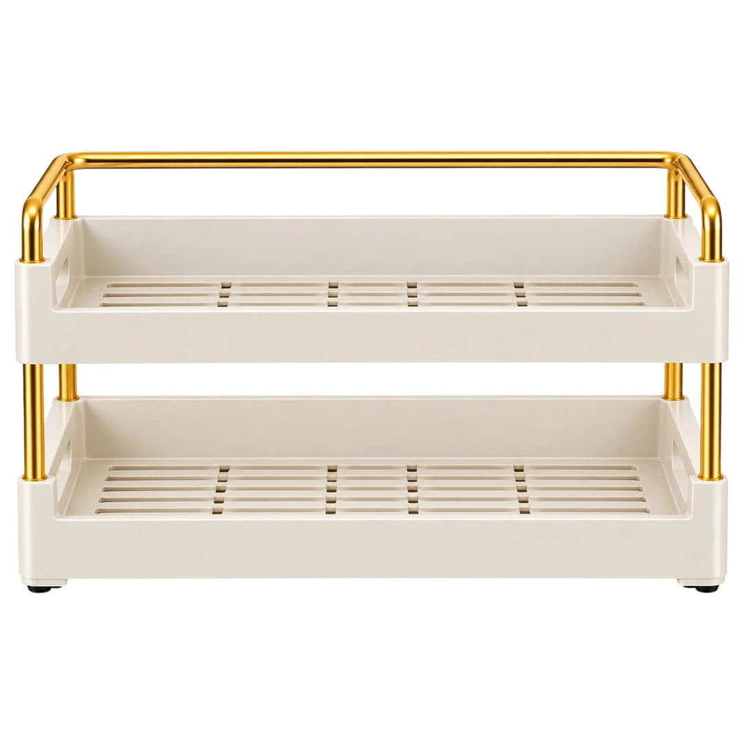 Drapi Premium Two Tier Kitchen Spice Organizer Rack Stand