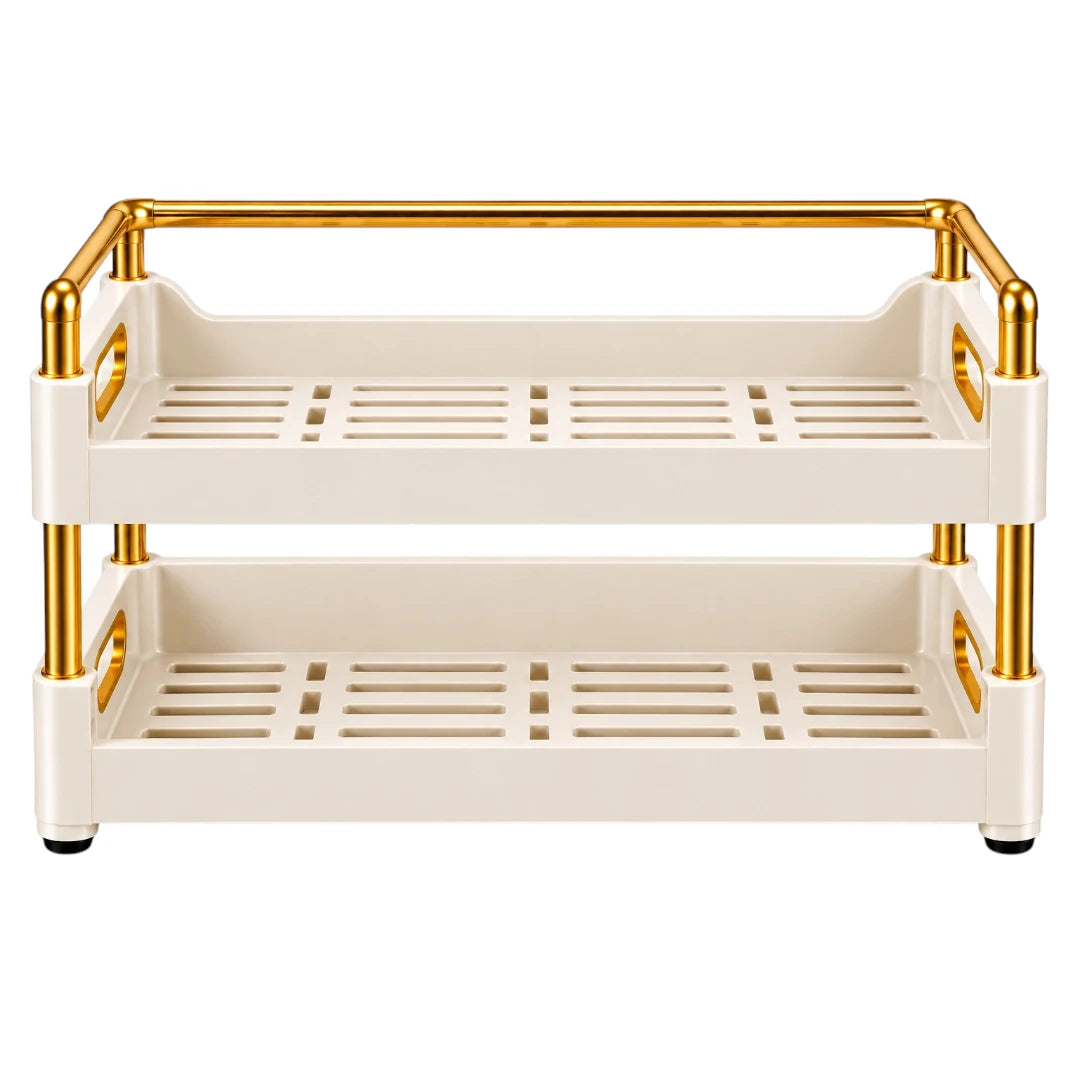 Drapi Premium Two Tier Kitchen Spice Organizer Rack Stand