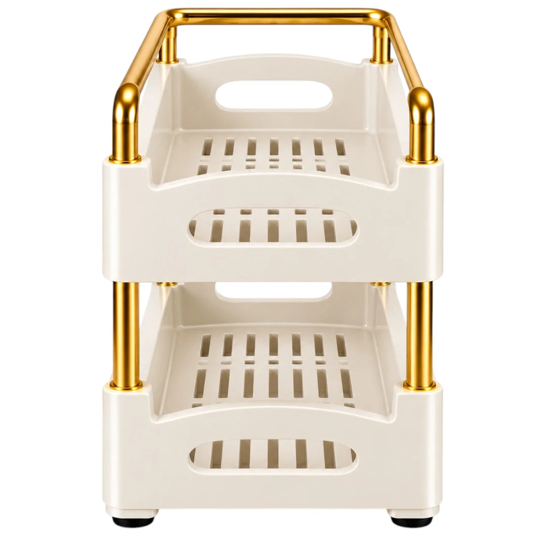 Drapi Premium Two Tier Kitchen Spice Organizer Rack Stand